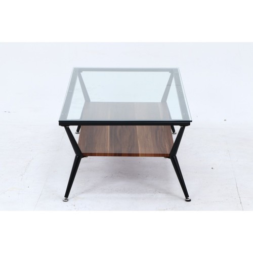 ガラスリビングテーブル　クレア　120幅　DBR